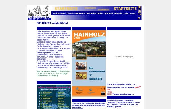 Vorschau von www.hannover-hainholz.de, Hainholz im Netz