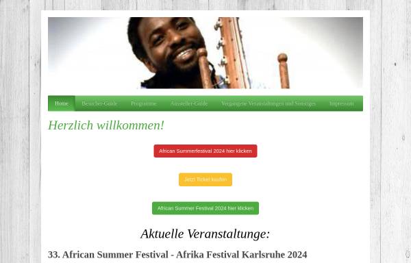 Vorschau von www.africansummerfestival.de, African Summer Festival