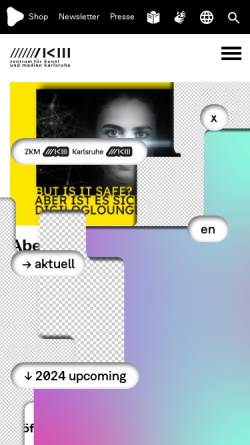 Vorschau der mobilen Webseite zkm.de, ZKM - Zentrum für Kunst und Medientechnologie