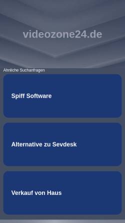 Vorschau der mobilen Webseite www.videozone24.de, VideoZone24
