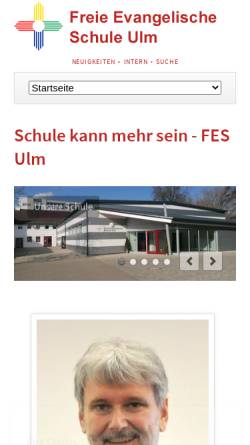 Vorschau der mobilen Webseite www.fes-ulm.de, Freie Evangelische Schule