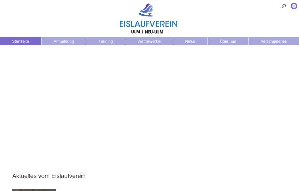 Vorschau von www.eislaufverein-ulm.de, Eislaufverein Ulm/Neu-Ulm e. V.