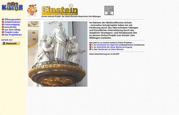 Vorschau von www.rsw.schule.ulm.de, Kloster Wiblingen - Projekt der Realschule Ulm-Wiblingen