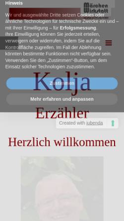 Vorschau der mobilen Webseite www.maerchenwirkstattulm.de, MärchenWirkstattUlm