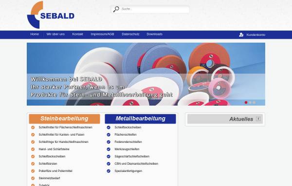 Vorschau von www.sebald-schleifscheiben.de, Sebald & Co. GmbH