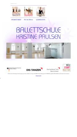 Vorschau der mobilen Webseite www.ballettschule-paulsen.de, Ballettschule Paulsen