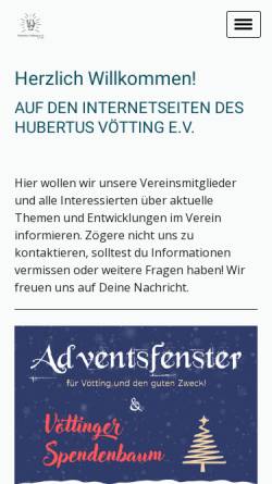 Vorschau der mobilen Webseite www.hubertus-voetting.de, Hubertus Vötting e.V.