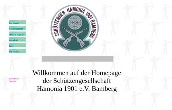 Vorschau von www.hamoniabamberg.de, Schützengesellschaft Hamonia 1901 e.V. Bamberg