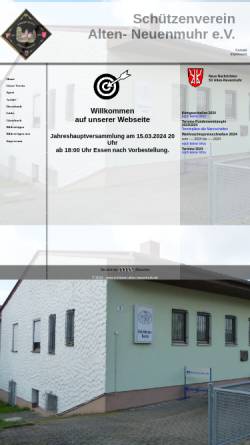 Vorschau der mobilen Webseite www.schuetzen-alten-neuenmuhr.de, Schützenverein Alten- und Neuenmuhr e.V.