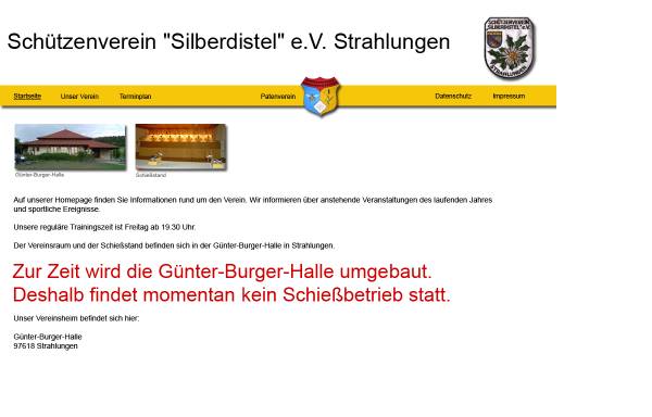 Vorschau von www.silberdistel-strahlungen.de, Schützenverein 'Silberdistel' e.V. Strahlungen