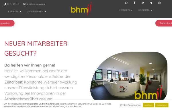 Vorschau von www.bhm-personal.de, BHM Personal-Beschaffungs-GmbH