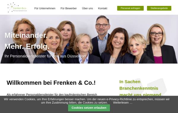 Vorschau von frenkenundco.de, Frenken und Co Personalservice