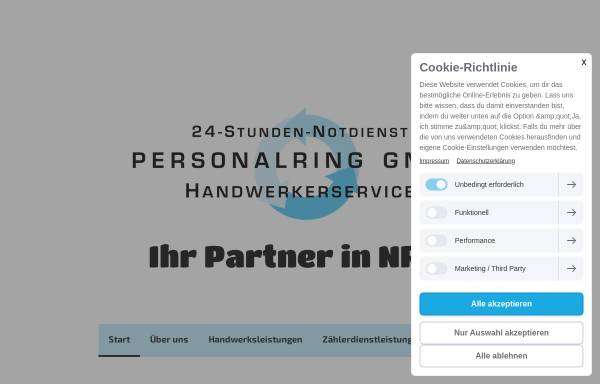 Vorschau von www.personalring.de, Personalring GmbH