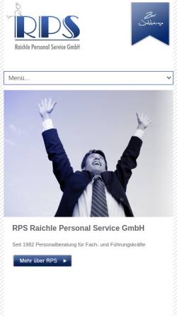 Vorschau der mobilen Webseite www.rps-raichle.de, RPS Raichle Personal Service GmbH