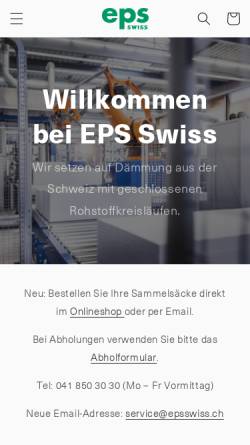 Vorschau der mobilen Webseite www.epsschweiz.ch, EPS-Verband Schweiz