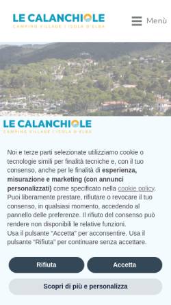 Vorschau der mobilen Webseite www.lecalanchiole.it, Le Calanchiole