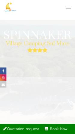 Vorschau der mobilen Webseite www.spinnakervacanze.com, Camping Villaggio Spinnaker