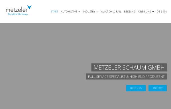 Vorschau von metzeler-schaum.de, Metzeler Schaum GmbH