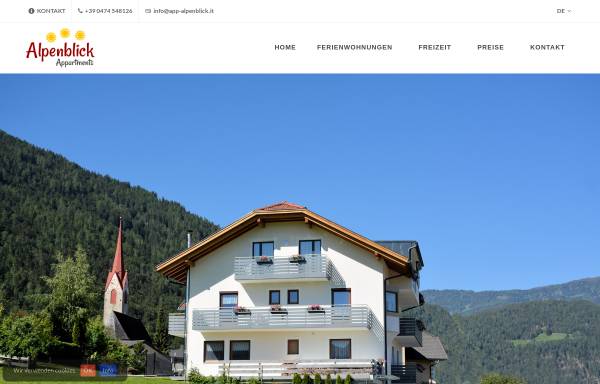 Vorschau von www.app-alpenblick.it, Appartements Alpenblick