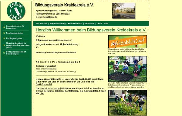 Vorschau von www.kreidekreis-fulda.de, Bildungsverein Kreidekreis e.V.