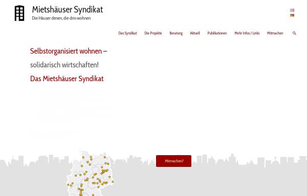 Vorschau von www.syndikat.org, Mietshäuser Syndikat