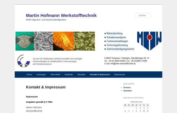 Vorschau von blog.mhw-werkstofftechnik.de, Hofmann, Martin