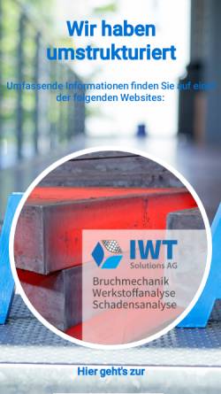 Vorschau der mobilen Webseite www.i-w-t.de, Langenberg, Peter