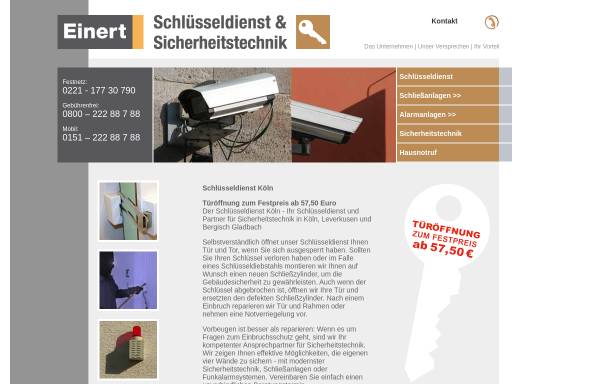 Vorschau von www.schluesseldienst-koeln.net, Stephan Einert, Sicherheitstechnik und Schlüsseldienst