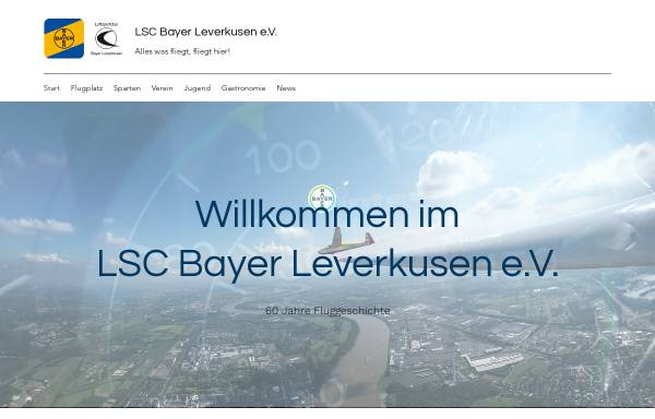 Vorschau von www.edkl.de, Luftsportclub Bayer Leverkusen e.V.
