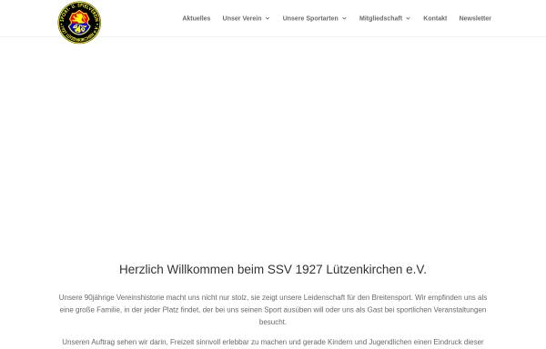 Vorschau von ssv-luetzenkirchen.de, SSV 1927 Lützenkirchen e. V.