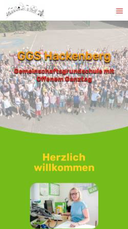 Vorschau der mobilen Webseite www.ggshackenberg.net, Grundschule Hackenberg