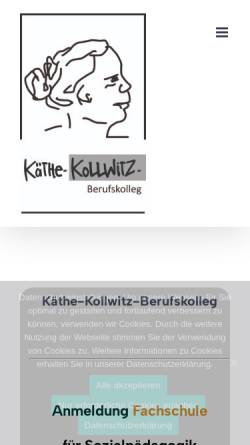 Vorschau der mobilen Webseite kkb-rs.de, Käthe Kollwitz Berufskolleg Remscheid