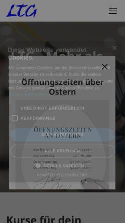 Vorschau der mobilen Webseite www.ltg-sport.de, Lenneper Turngemeinde 1860 e.V.