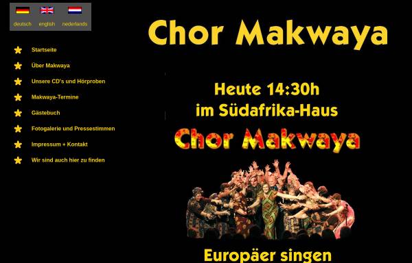Vorschau von www.makwaya.de, Chor Makwaya