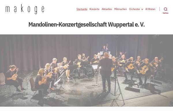 Vorschau von www.makoge-wuppertal.de, Mandolinen-Konzertgesellschaft Wuppertal