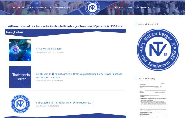 Vorschau von www.ntv-wuppertal.de, Nützenberger Turn- und Spielverein 1962 e.V.