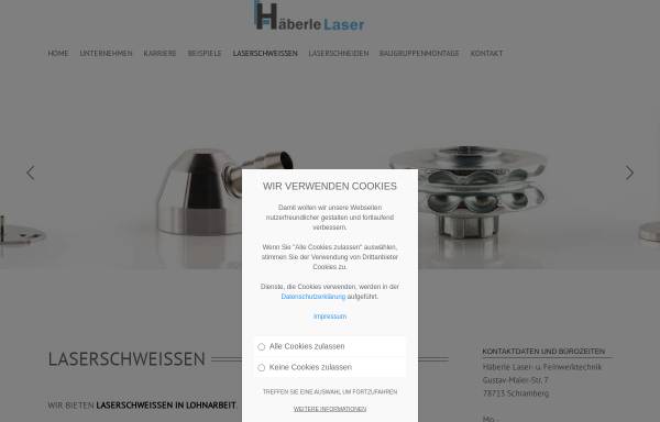 Vorschau von www.haeberle-laser.de, Häberle Laser- und Feinwerktechnik GmbH