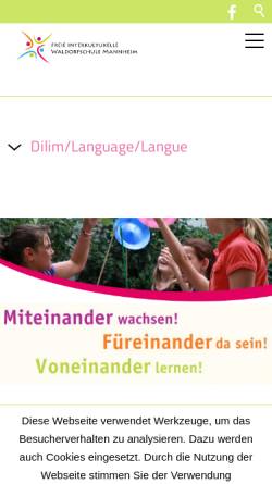 Vorschau der mobilen Webseite interkulturelle-waldorfschule.de, Freie Interkulturelle Waldorfschule Mannheim e.V.