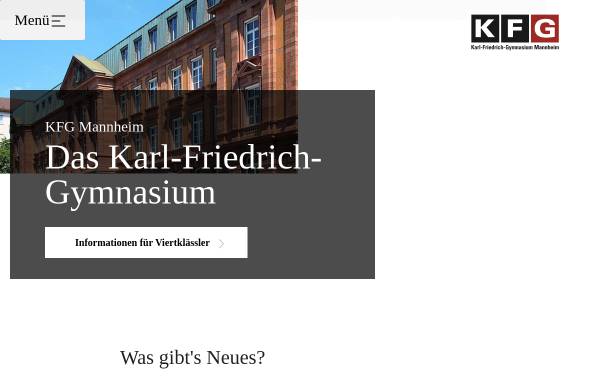 Vorschau von www.kfg-mannheim.de, Karl-Friedrich-Gymnasium