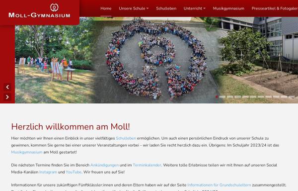 Vorschau von moll-gymnasium.de, Moll-Gymnasium Mannheim