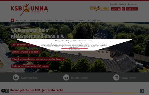 Vorschau von www.kreissportbund-unna.de, Kreissportbund Unna e.V. (KSB)
