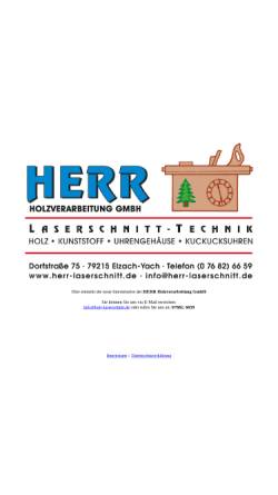 Vorschau der mobilen Webseite www.herr-laserschnitt.de, Herr Holzverarbeitung GmbH