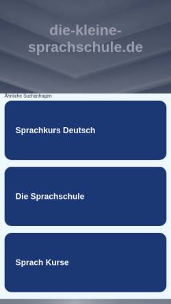 Vorschau der mobilen Webseite www.die-kleine-sprachschule.de, Die kleine Sprachschule