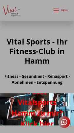 Vorschau der mobilen Webseite www.vital-sports.de, Vital-Sports