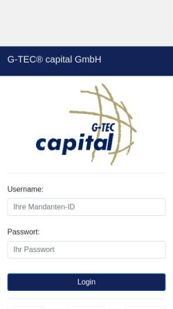 Vorschau der mobilen Webseite www.g-tec.de, G-TEC Software Technologie GmbH