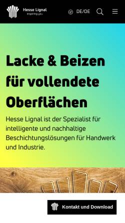 Vorschau der mobilen Webseite www.hesse-lignal.de, Hesse GmbH & Co