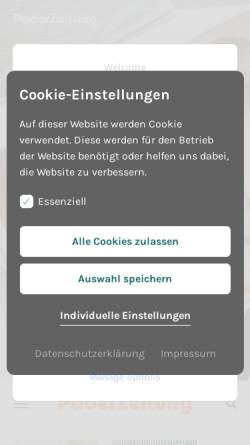 Vorschau der mobilen Webseite www.paderzeitung.de, PaderZeitung