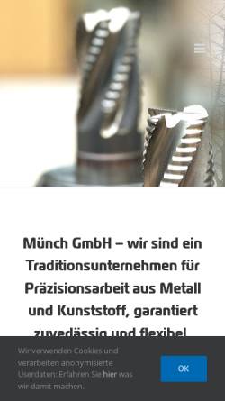 Vorschau der mobilen Webseite www.muench-bensheim.com, Münch GmbH