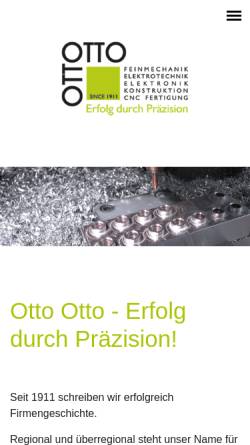 Vorschau der mobilen Webseite www.ottootto.de, Otto Otto GmbH