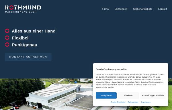 Vorschau von rothmund-mb.de, Rothmund Maschinenbau GmbH